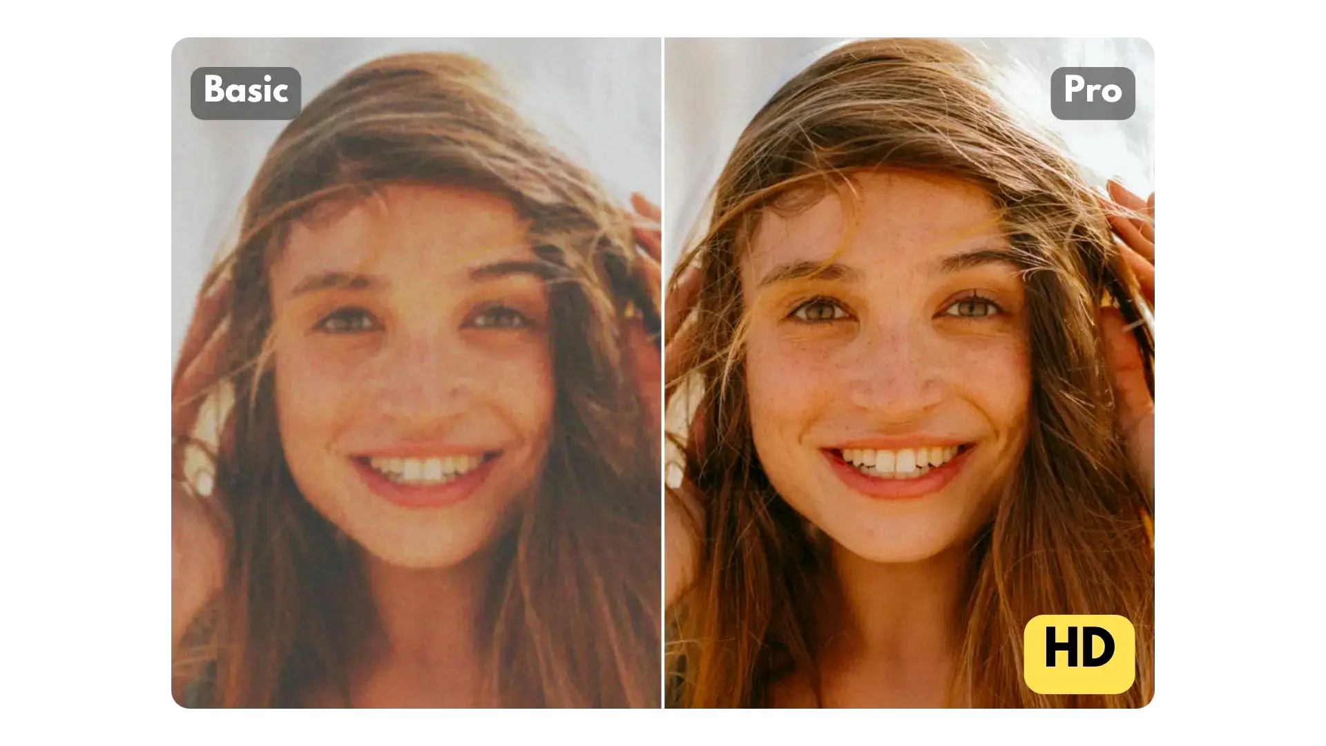Comparación de intercambio de caras HD 1080